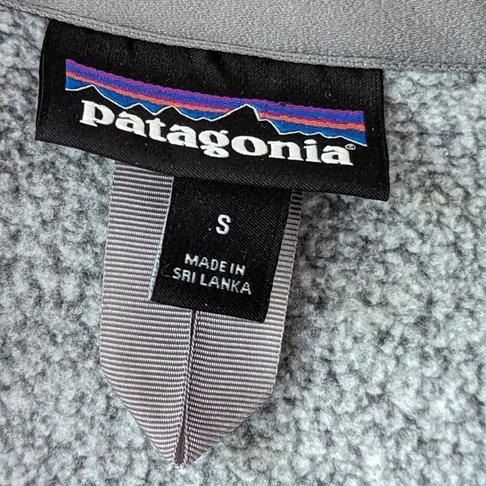 Patagonia Quarter Zip Pullover Better Sweater Fleece Women's sz S in White Birch